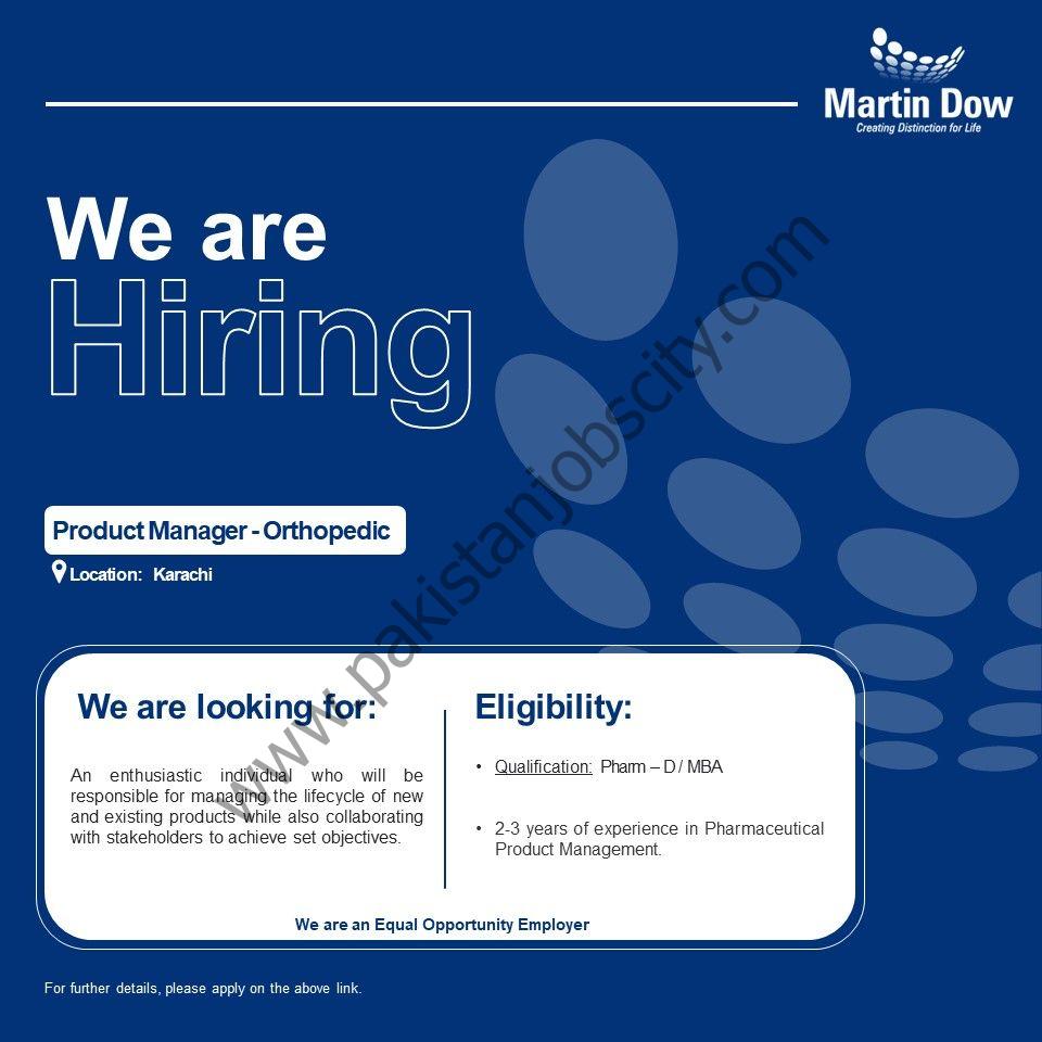 Martin Dow Limited Jobs Product Manager Orthopedic 1