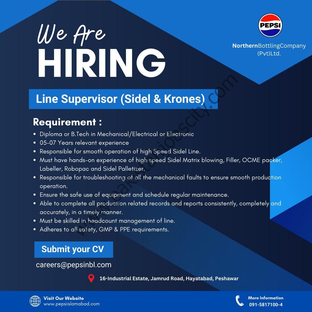 Northern Bottling Company Pvt Ltd Jobs Line Supervisor 1