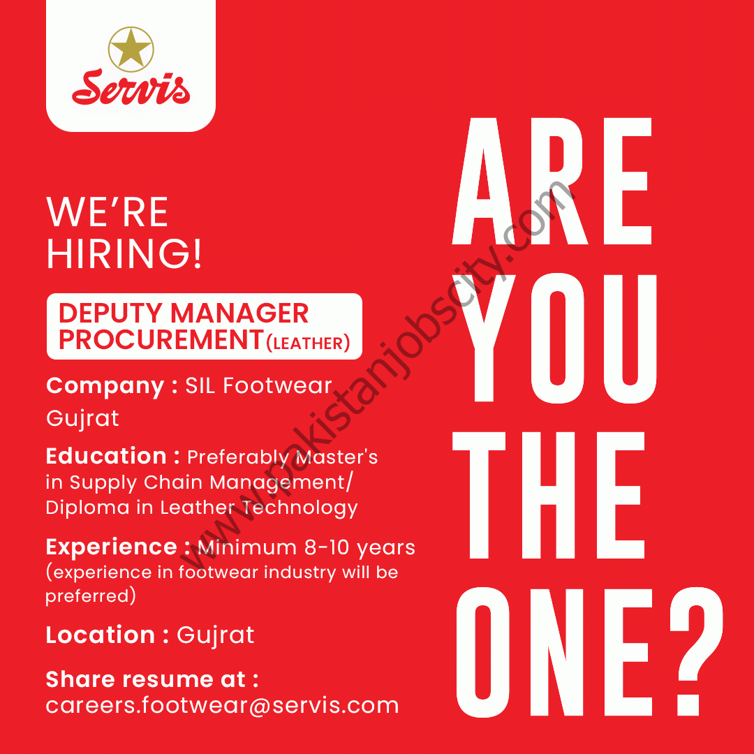 SIL Footwear Gujrat Jobs Deputy Manager Procurement 1