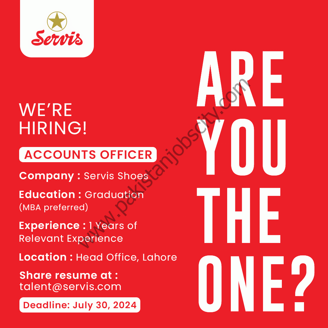 Servis Shoes Jobs Accounts Officer 1