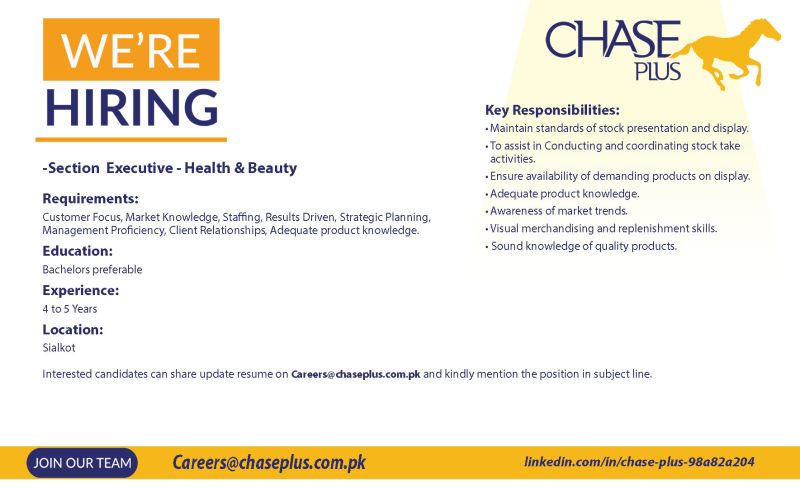 Chase Plus Jobs August 2024 2