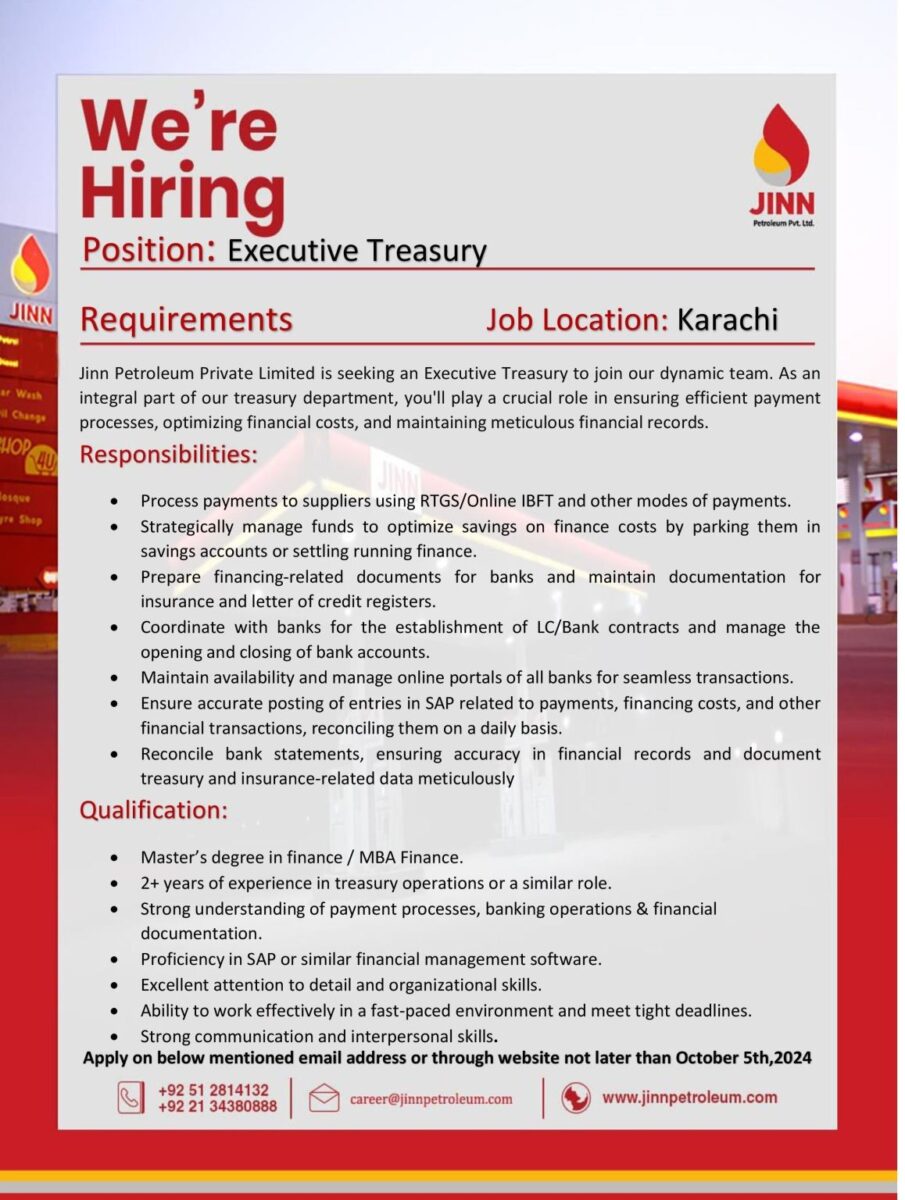 JINN Petroleum Limited Jobs Executive Secretary 1