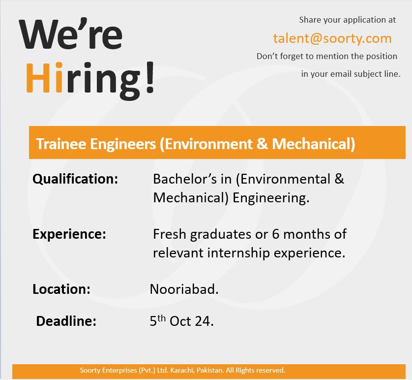 Soorty Enterprises Pvt Ltd Jobs Trainee Engineers 1