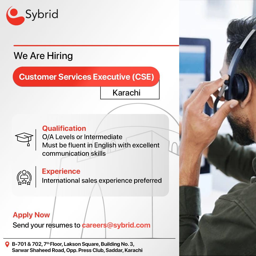Sybrid Pvt Ltd Jobs Customer Services Executives 1