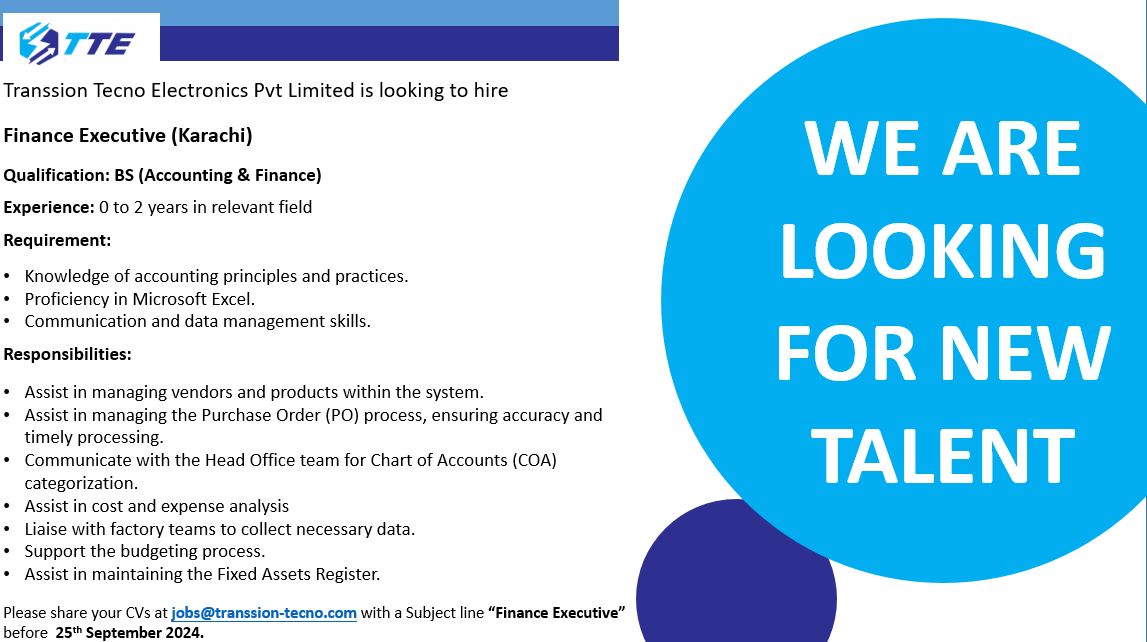Transsion Tecno Electronics Pvt Limited Jobs Finance Executive 1