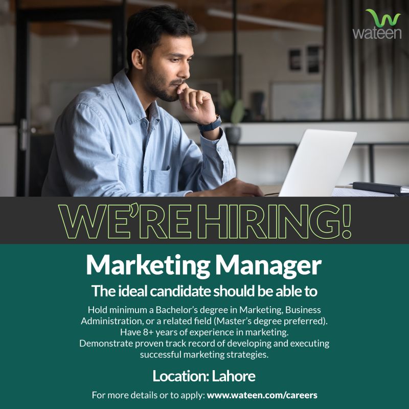 Wateen Telecom Limited Jobs Marketing Manager 1