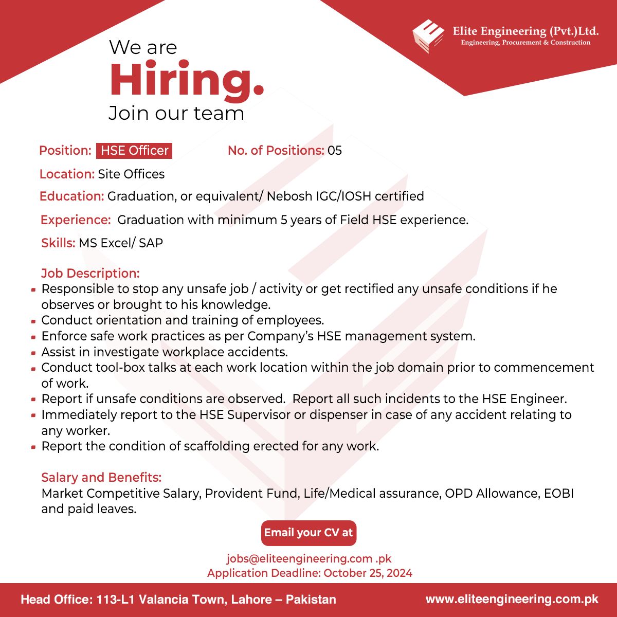 Elite Engineering Pvt Ltd Jobs 16 October 2024 1