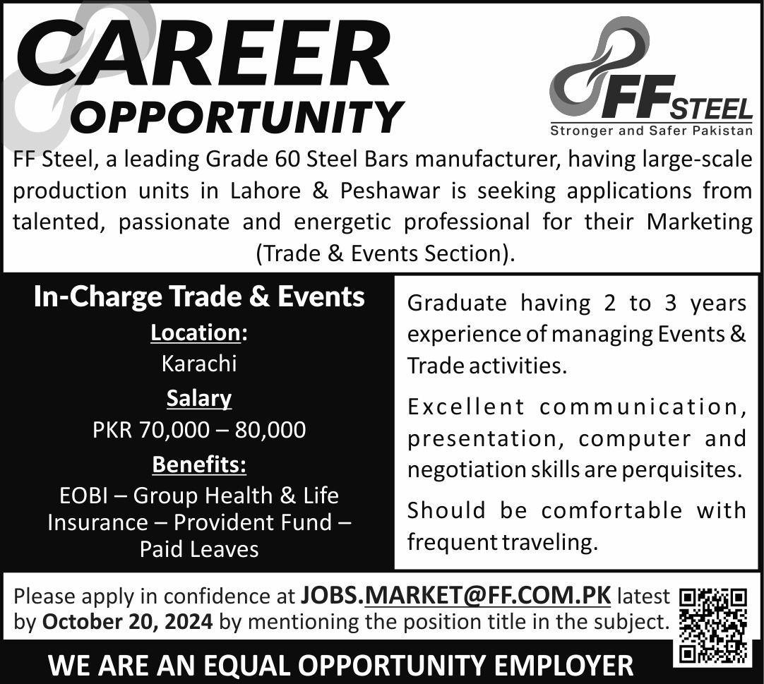 FF Steel Jobs October 2024 2