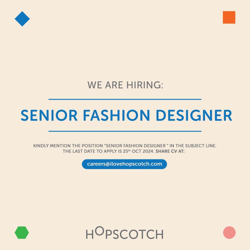 Hopscotch Pakistan Jobs Senior Fashion Designer 1