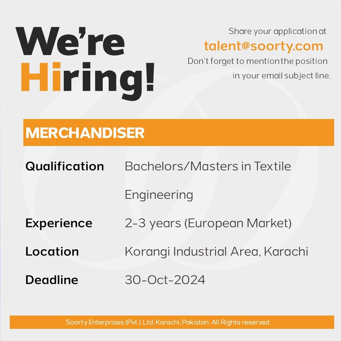 Soorty Enterprises Pvt Ltd Jobs Merchandiser 1