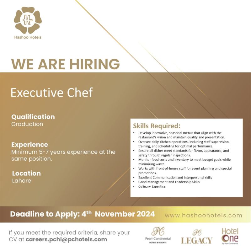 Hashoo Hotels Jobs November 2024 2