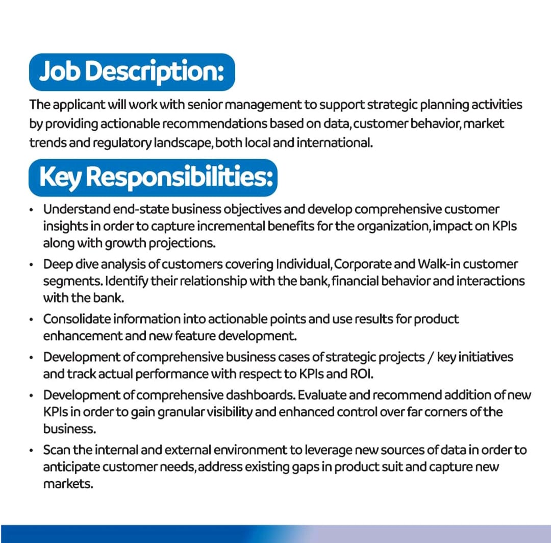 UBL Digital Jobs Head Business Intelligence & Financial Analytics 2