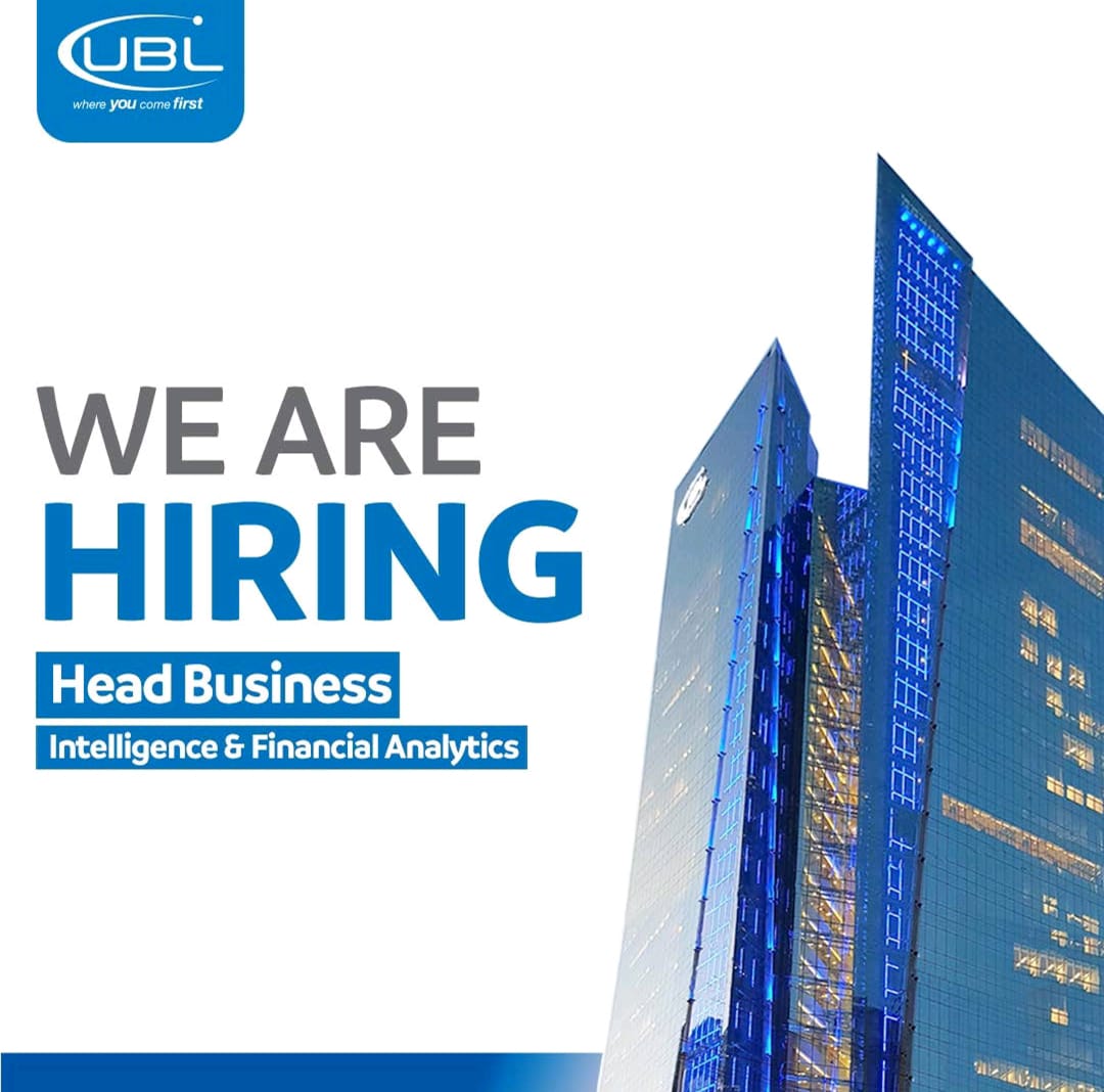 UBL Digital Jobs Head Business Intelligence & Financial Analytics 1