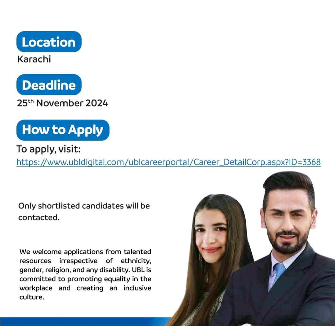 UBL Digital Jobs Head Business Intelligence & Financial Analytics 4