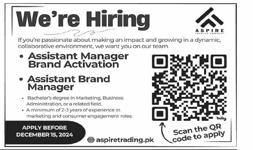 Aspire Trading Jobs December 2024 1