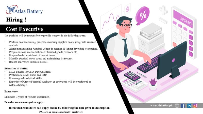 Atlas Battery Limited Jobs Cost Executive 1