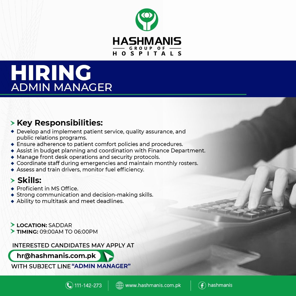 Hashmanis Group Of Hospitals Jobs January 2025 2
