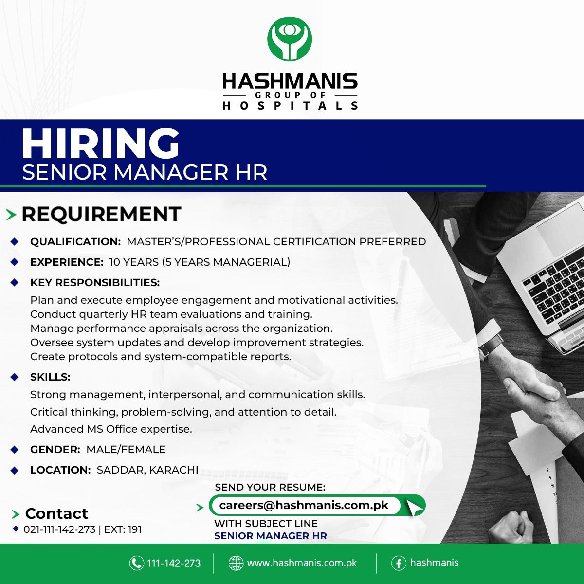 Hashmanis Group Of Hospitals Jobs January 2025 1
