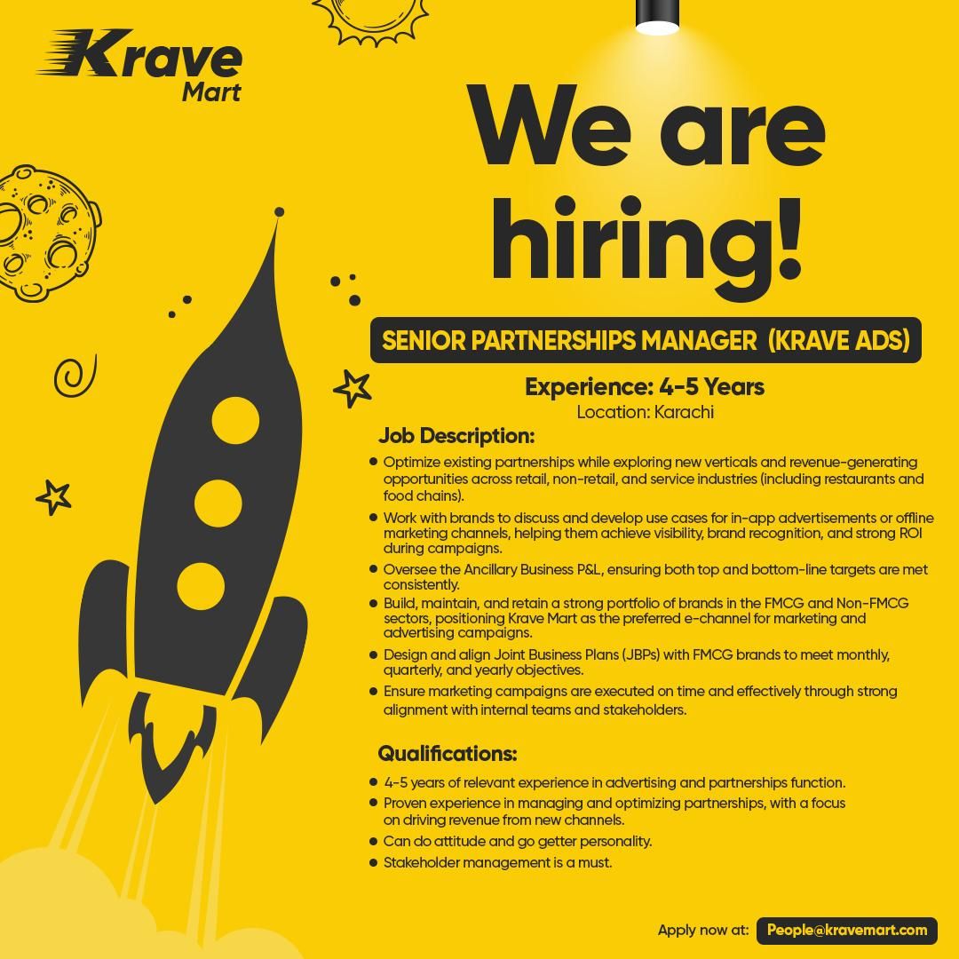 Krave Mart Pvt Ltd Jobs Senior Partnerships Manager 1