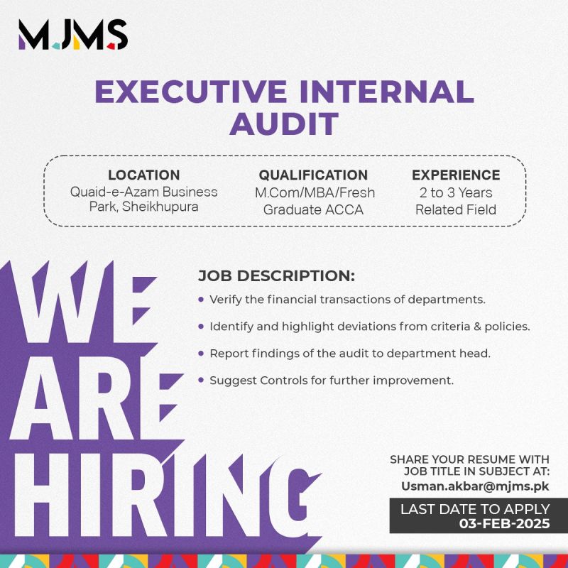 MJMS Pakistan Jobs January 2025 1