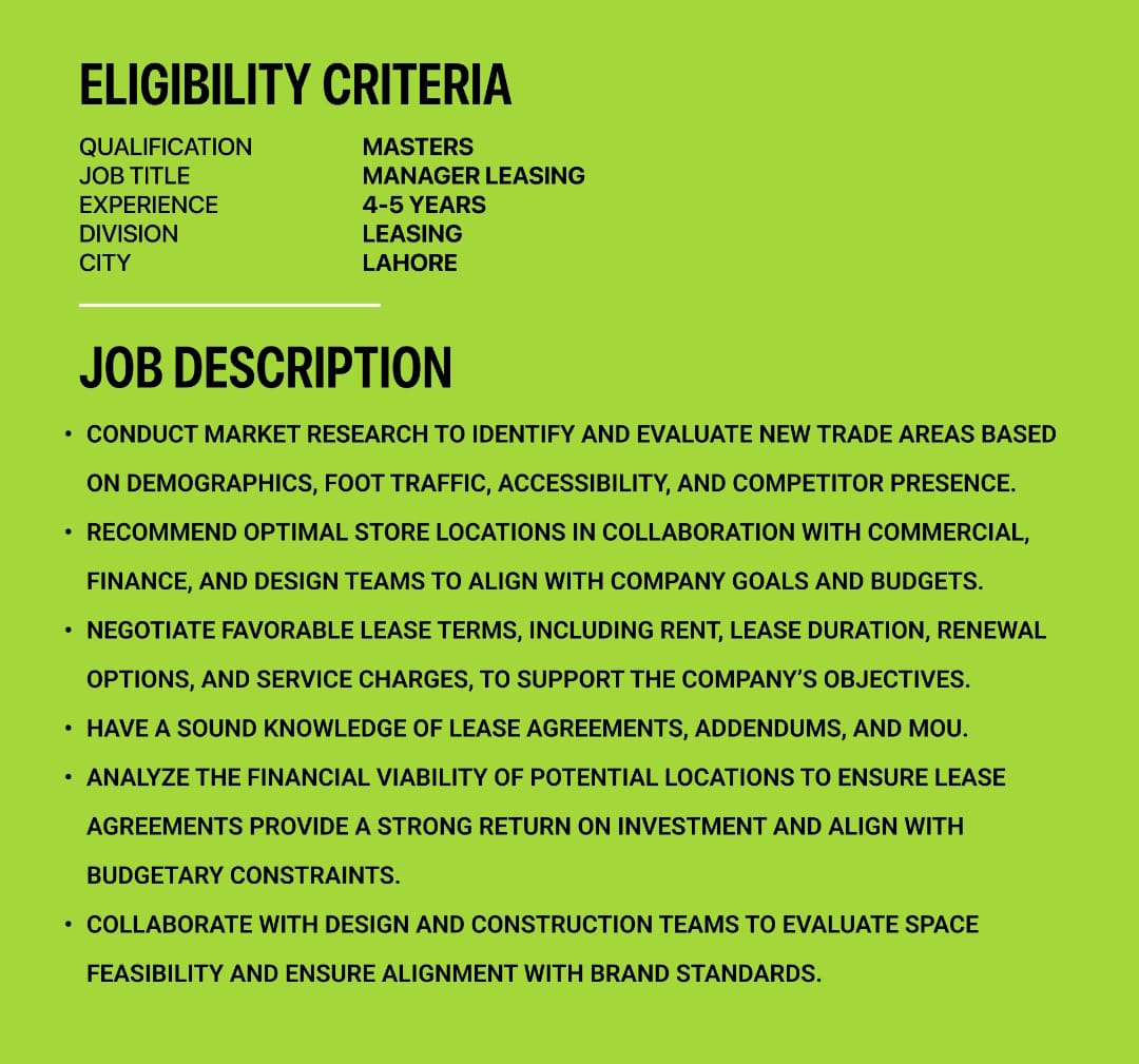 Outfitters Stores Pvt Ltd Jobs Manager Leasing 3