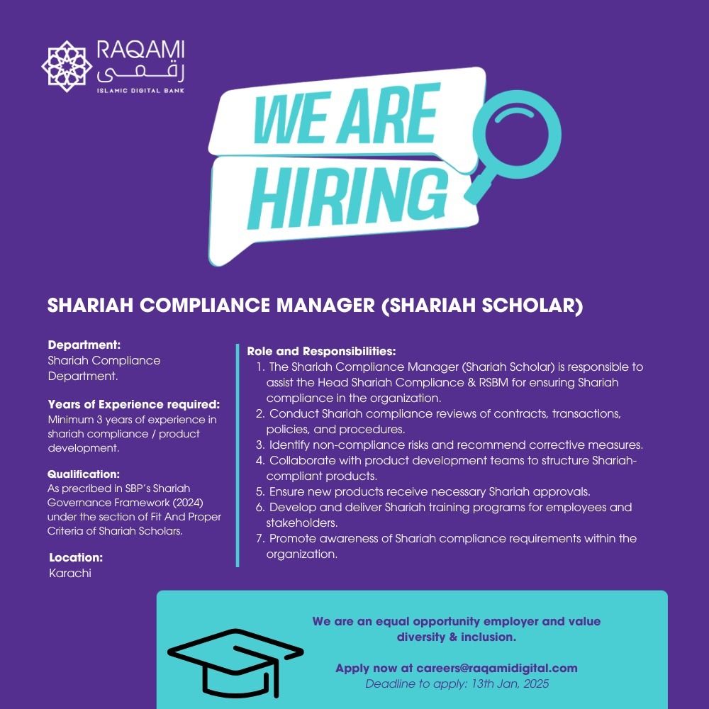 Raqami Islamic Digital Bank Jobs January 2025 2