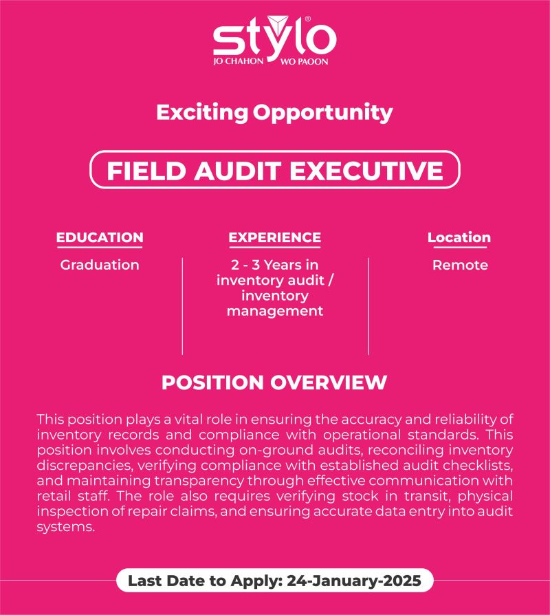 Stylo Pvt Ltd Jobs January 2025 3