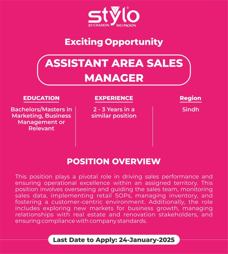 Stylo Pvt Ltd Jobs January 2025 1