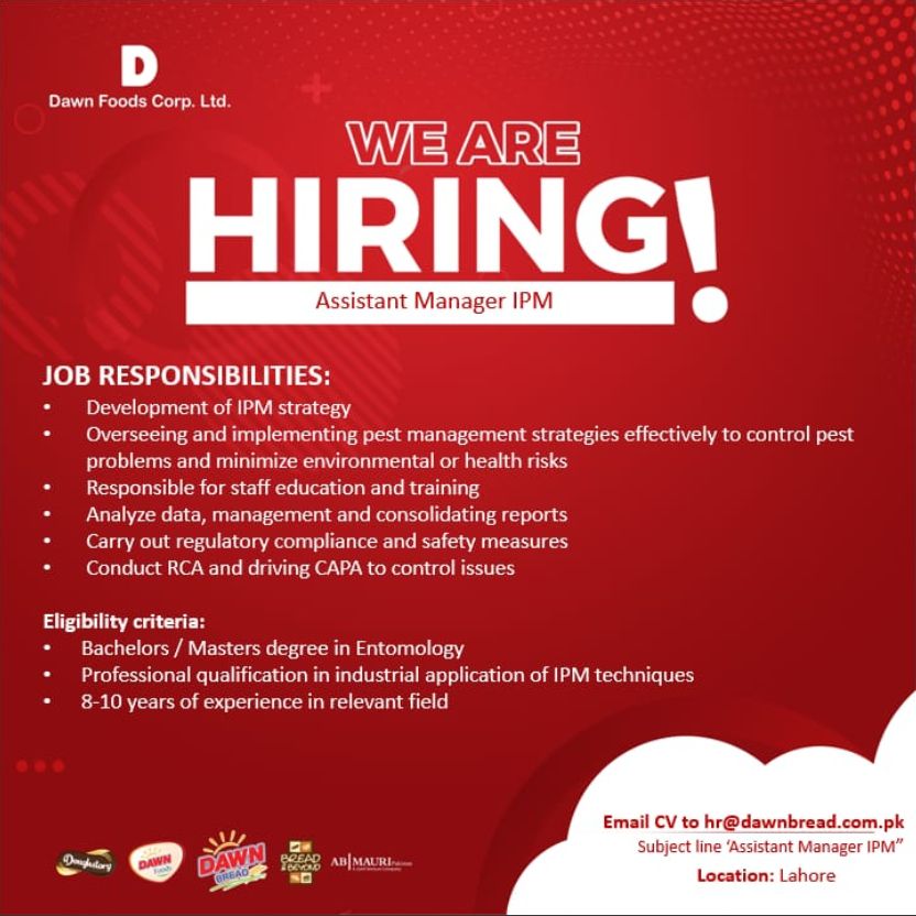 Dawn Food Corporation Jobs Assistant Manager IPM 1