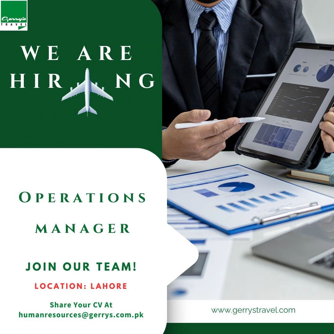 Gerry's Travels Jobs Manager Sales & Operations 1