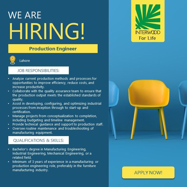 Interwood Mobel Pvt Ltd Jobs Production Engineer 1