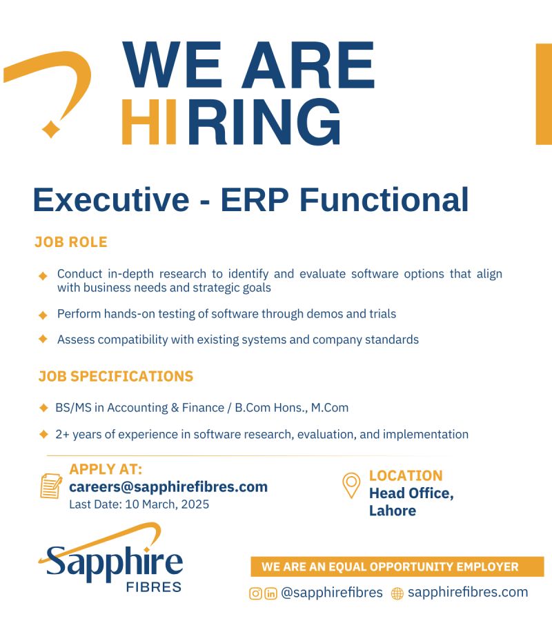 Sapphire Fibres Limited Jobs March 2025 1
