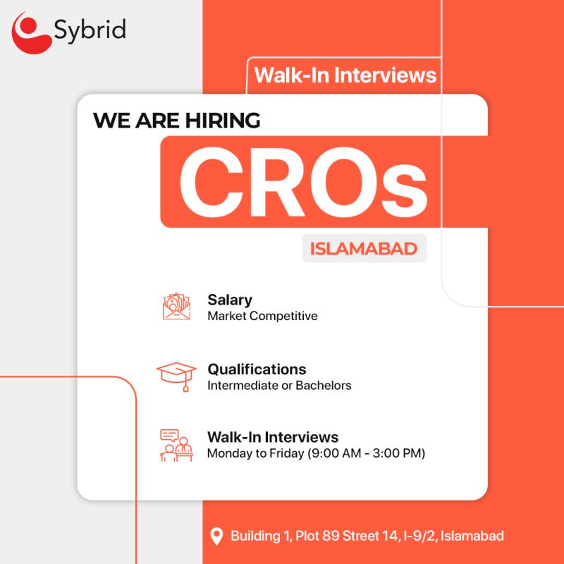 Sybrid Pvt Ltd Jobs CROs 1