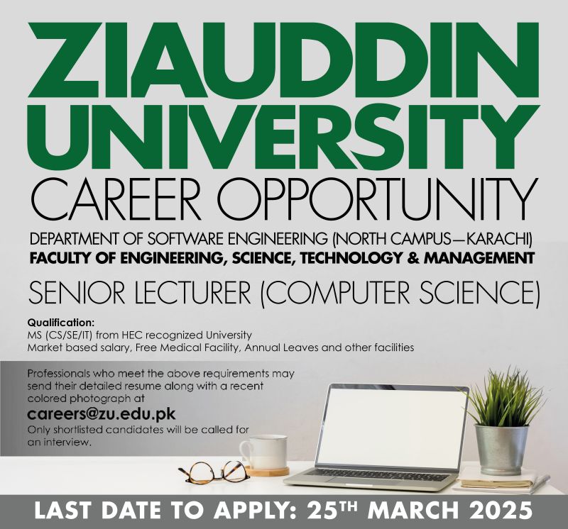 Ziauddin University Jobs March 2025 2