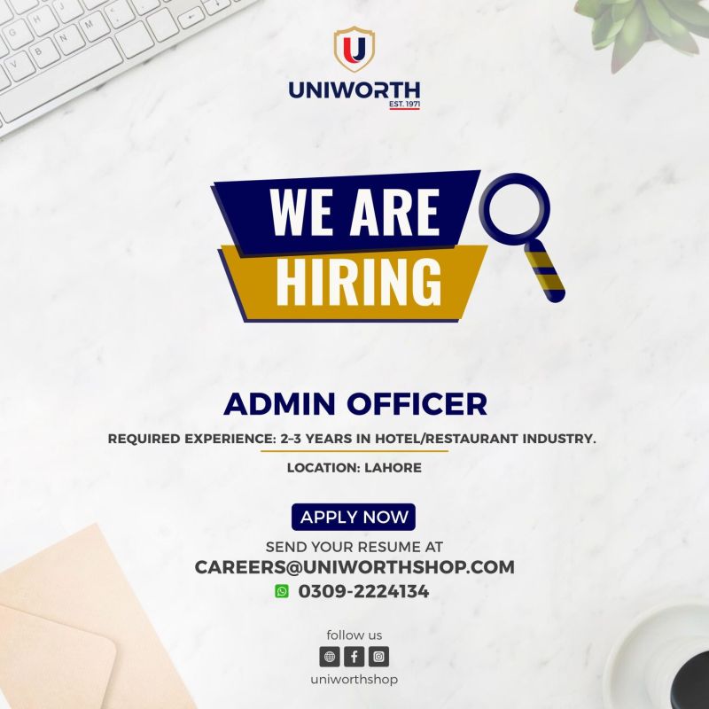 Uniworth Shop Jobs May 2025 1