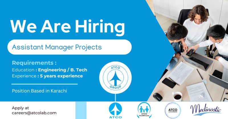 ATCO Lab Jobs Assistant Manager Projects 1