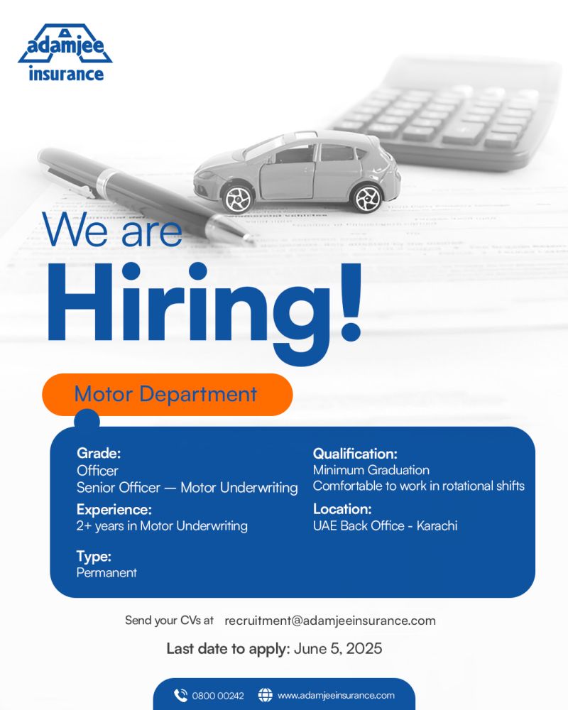 Adamjee Insurance Company Limited Jobs June 2025 1