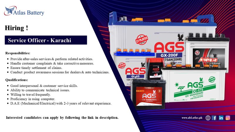 Atlas Battery Limited Jobs June 2025 2