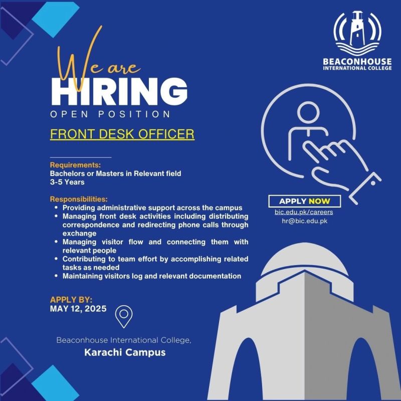 Beaconhouse International College BIC Jobs May 2025 3