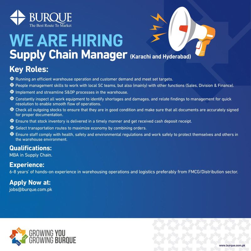 Burque Corporation Limited Jobs Supply Chain Manager 1