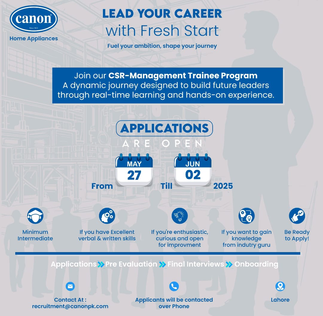 Canon International Management Trainee Program 2025 2