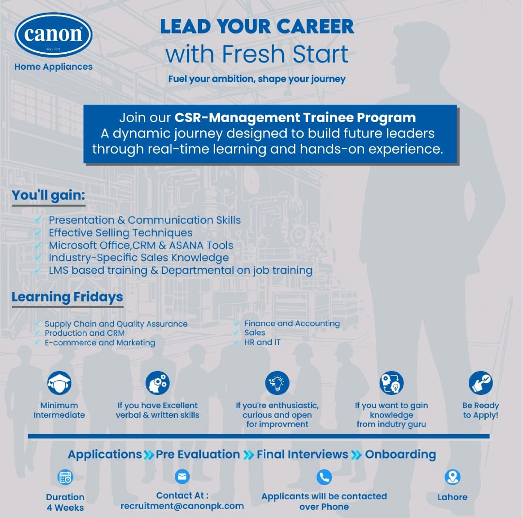 Canon International Management Trainee Program 2025 1