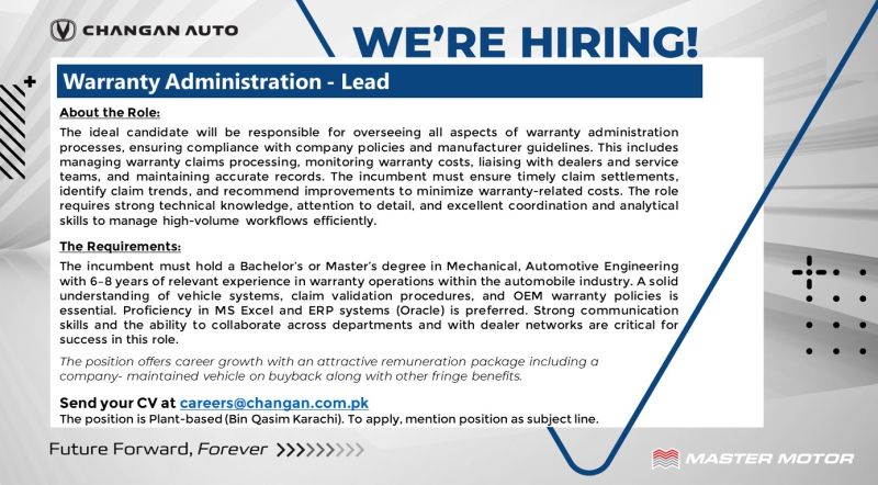 Changan Auto Jobs May 2025 1