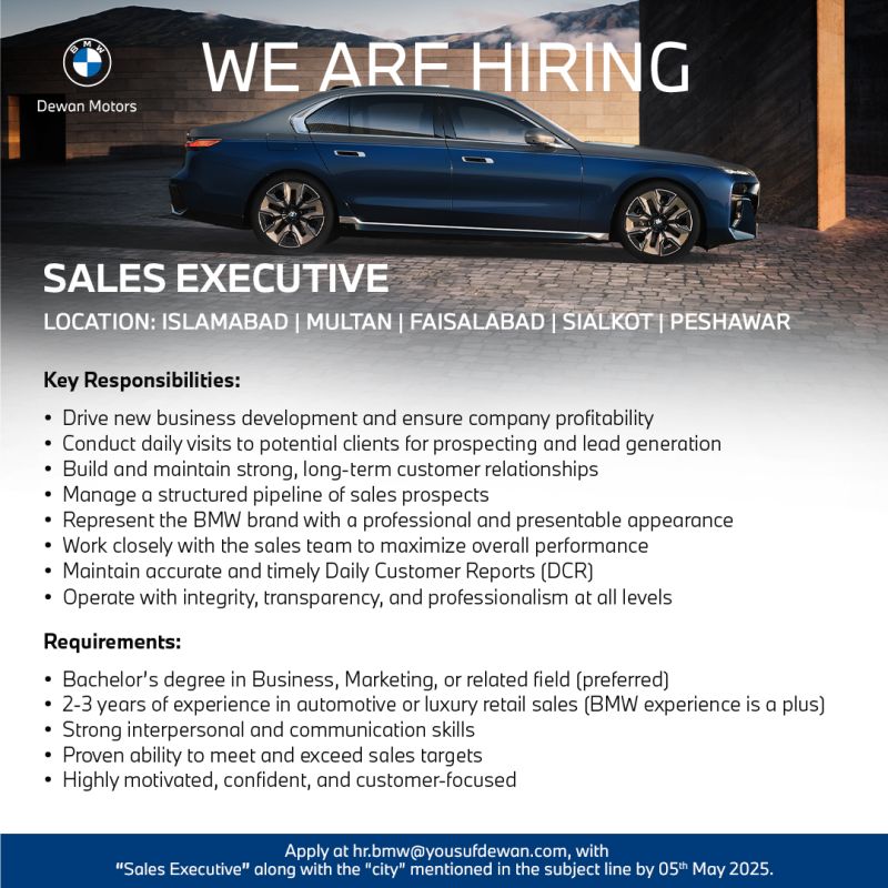 Dewan Motors Jobs Sales Executive 1