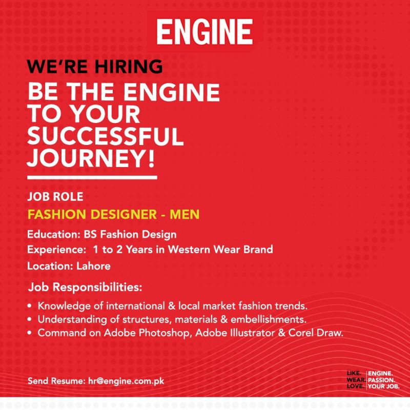 Engine Clothing Jobs Fashion Designer Men 1