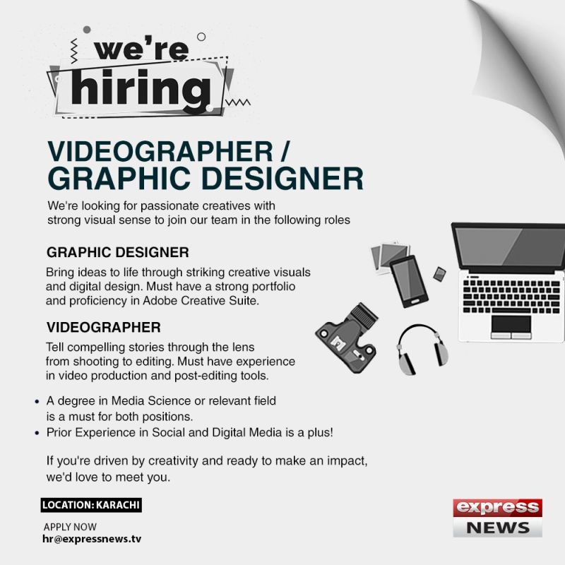 Express News Jobs Videographer / Graphic Designer 1