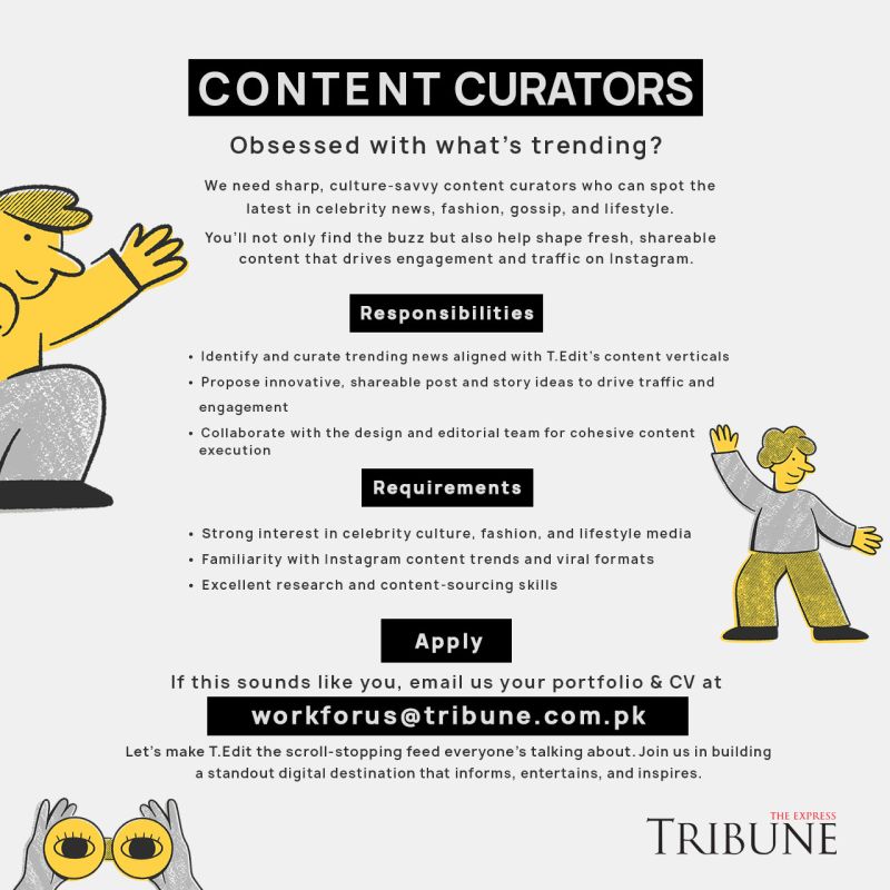 The Express Tribune Jobs Content Curators 1