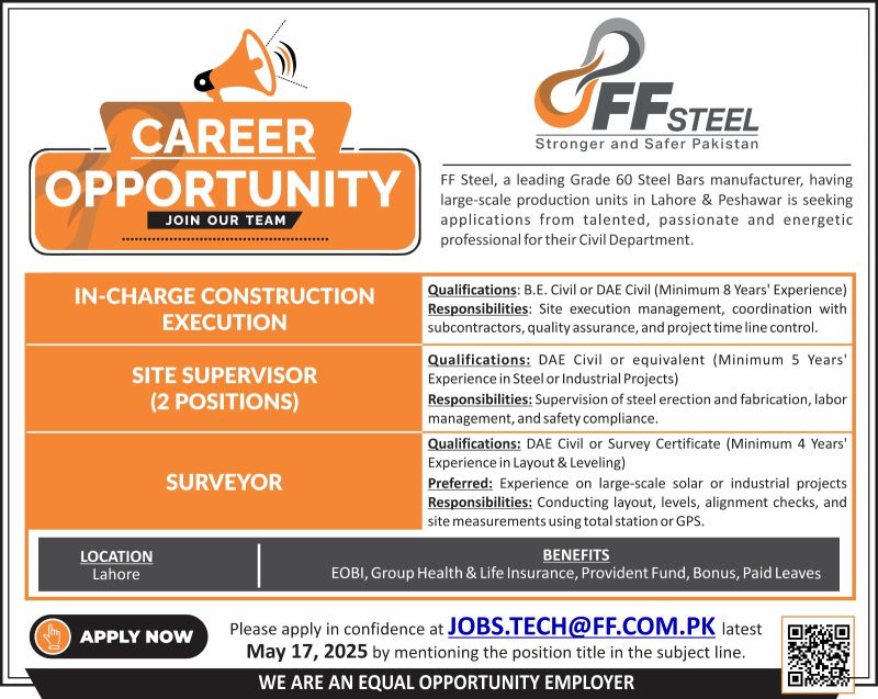 FF Steel Jobs May 2025 1
