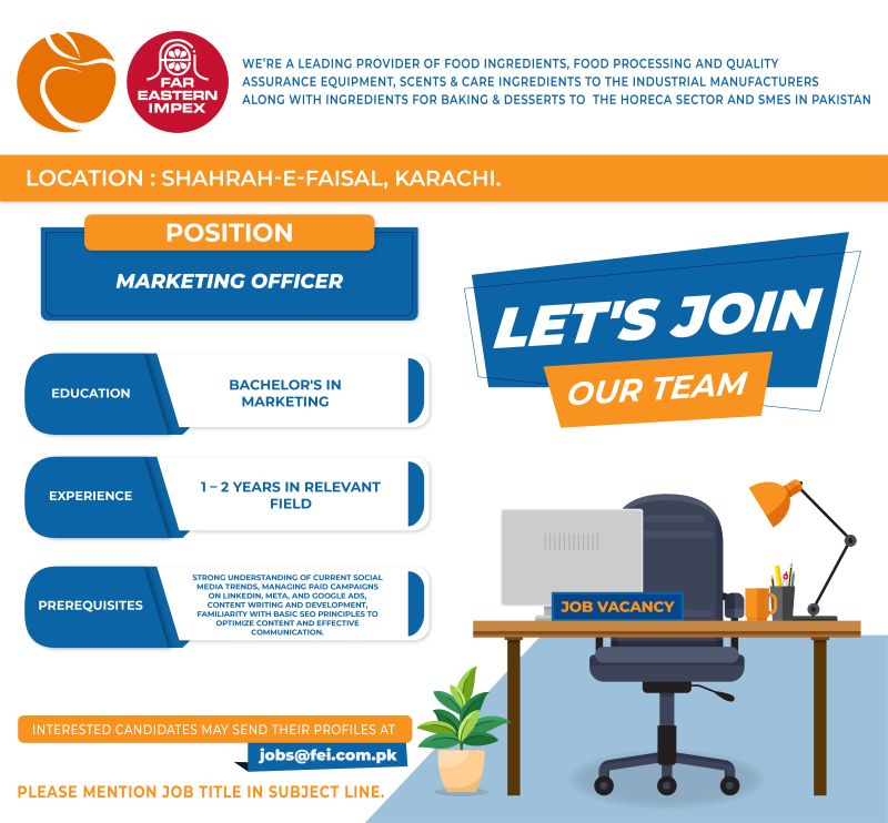 Far Eastern Impex Pvt Ltd Jobs Marketing Officer 1