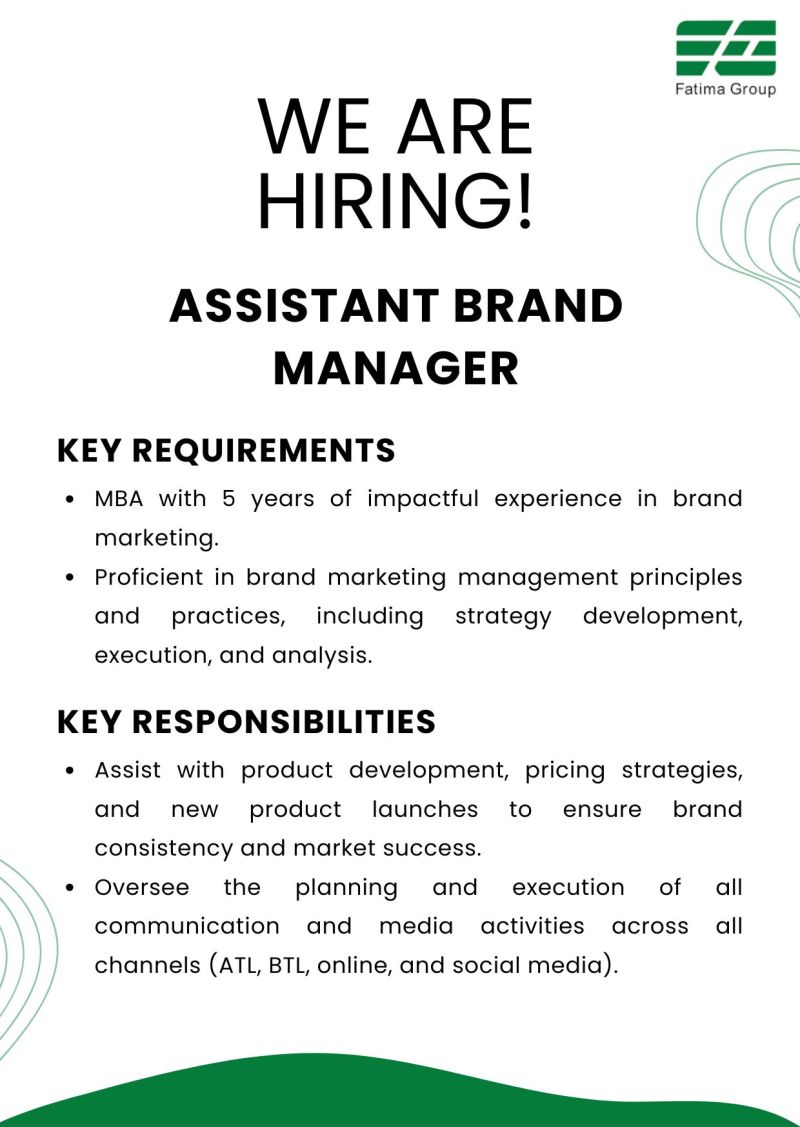 Fatima Group Jobs Assistant Brand Manager 1